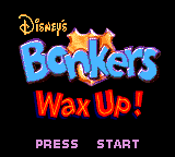 Bonkers Wax Up! — Title screen