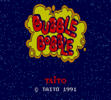 Bubble Bobble — Title screen