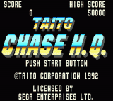 Chase H.Q. — Title screen