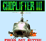 Choplifter III — Title screen