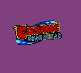 Cosmic Spacehead — Title screen