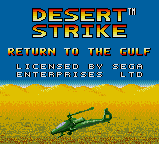Desert Strike : Return to the Gulf — Title screen