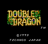 Double Dragon — Title screen