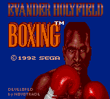 Evander Holyfield's "Real Deal" Boxing — Title screen