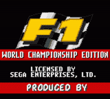 F1 : World Championship Edition — Title screen