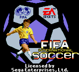 FIFA International Soccer — Title screen