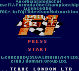 Formula One — Title screen