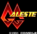 GG Aleste — Title screen