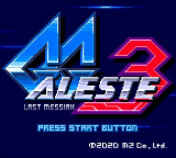 GG Aleste 3 — Title screen