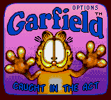 Garfield : Caught in the Act — Title screen