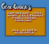 Gear Works — Title screen
