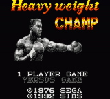 George Foreman's KO Boxing — Title screen