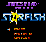 James Pond 3 : Operation Starfish — Title screen