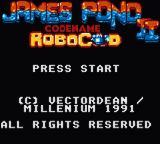 James Pond II : Codename RoboCod — Title screen