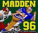 Madden 96 — Title screen