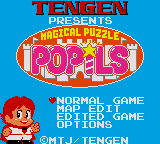 Magical Puzzle Popils — Title screen