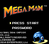 Mega Man — Title screen