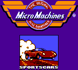 Micro Machines — Title screen