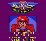 Micro Machines 2 : Turbo Tournament — Title screen