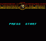 Mortal Kombat 3 — Title screen