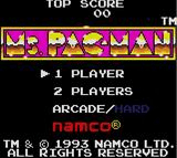 Ms. Pac-Man — Title screen
