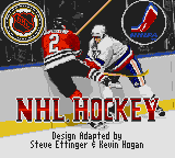 NHL Hockey — Title screen