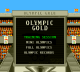 Olympic Gold — Title screen