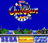 Out Run Europa — Title screen