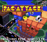 Pac-Attack — Title screen