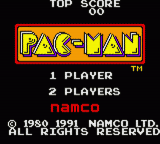 Pac-Man — Title screen
