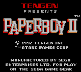 Paperboy 2 — Title screen