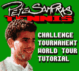Pete Sampras Tennis — Title screen