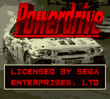 Power Drive — Title screen