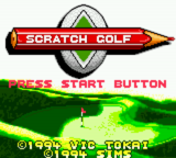 Scratch Golf — Title screen