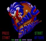Sonic Spinball — Title screen
