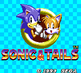 Sonic & Tails — Title screen