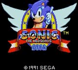 Sonic the Hedgehog — Title screen