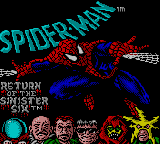 Spider-Man : Return of the Sinister Six — Title screen
