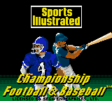 Sports Illustrated Championship Football & Baseball — Title screen