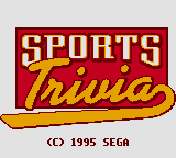 Sports Trivia — Title screen