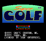 Super Golf — Title screen