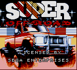 Super Off Road — Title screen