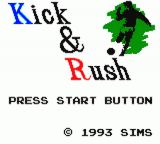 Tengen World Cup Soccer — Title screen
