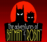 The Adventures of Batman & Robin — Title screen
