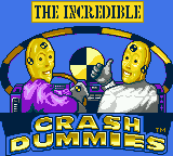 The Incredible Crash Dummies — Title screen