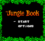 The Jungle Book — Title screen