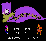 The Simpsons : Bartman Meets Radioactive Man — Title screen