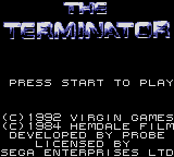 The Terminator — Title screen