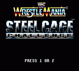 WWF Wrestlemania Steel Cage Challenge — Title screen