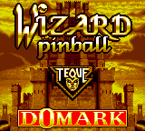 Wizard Pinball — Title screen